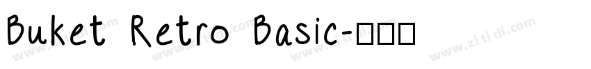 Buket Retro Basic字体转换